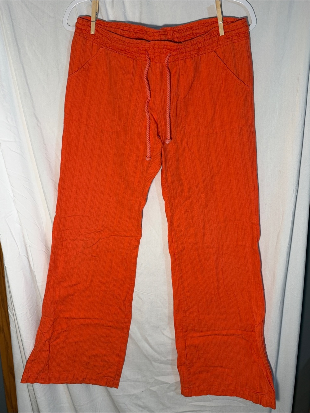 Billabong Wide-Leg 100% Cotton Drawstring Pants